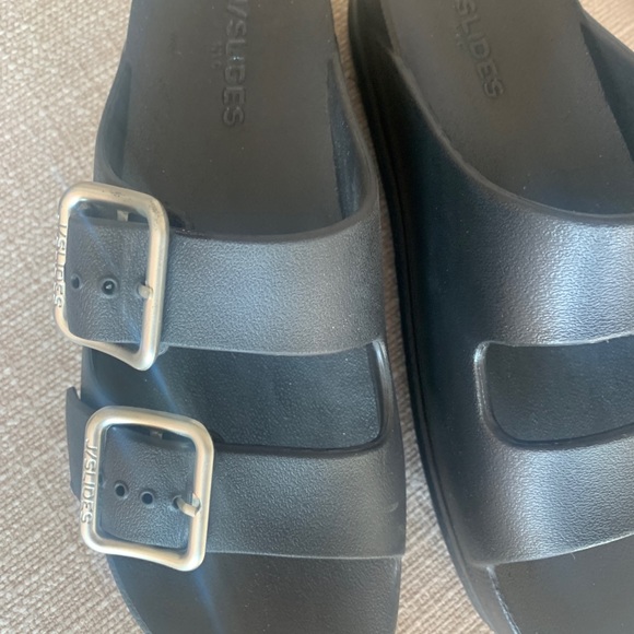 J/Slides Black Platform worn once - Picture 7 of 10